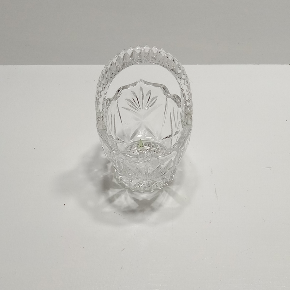 Vintage Glass Decorative Mini Basket 4" x 4" - Picture 6 of 7